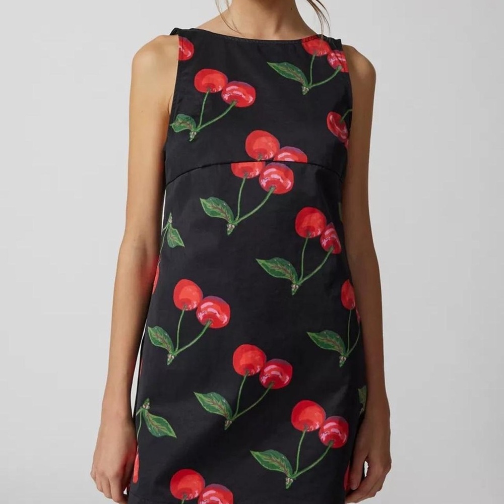 Urban Outfitters Charlie cherry‎ printed low back mini dress